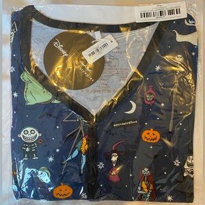 little sleepies x nightmare before Christmas jack and friends womens pajama top